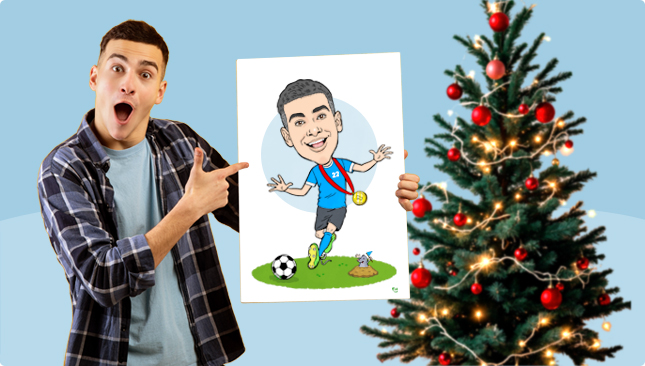Karikatur zeichnen lassen als Weihnachtsgeschenk